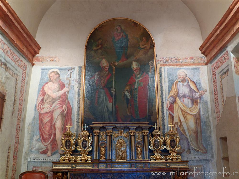 Montevecchia (Lecco, Italy) - Back wall of the apse of the Church of San Bernardo